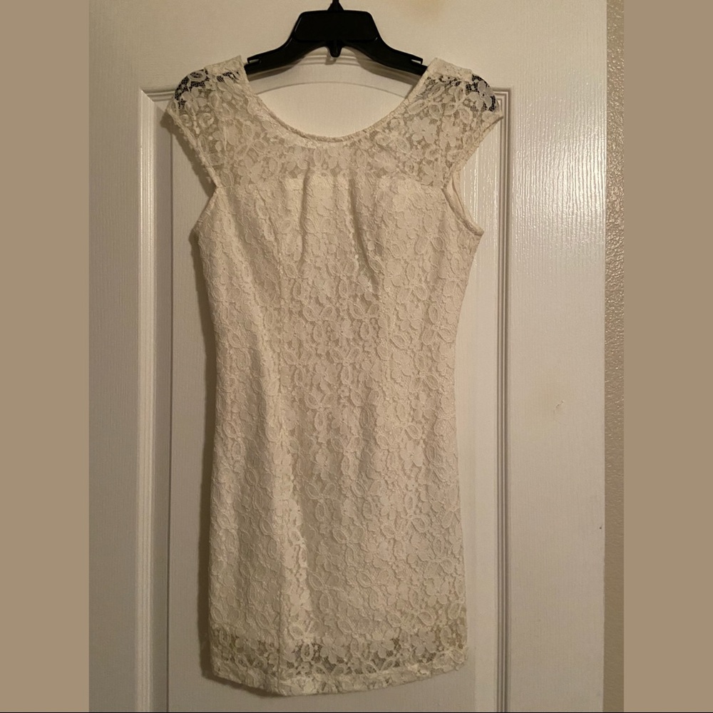 Lace mini dress